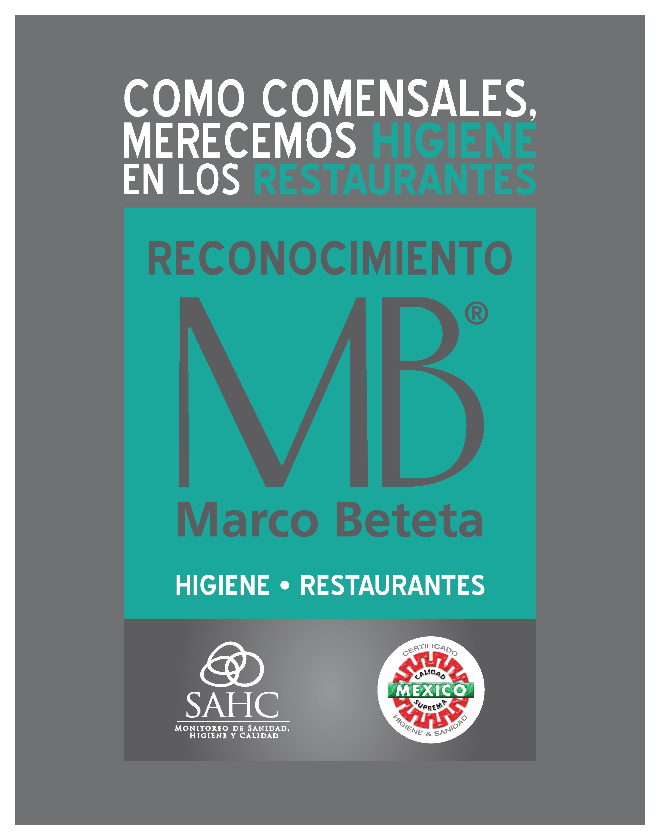 Reconocimiento a SAHC por promover la higiene en restaurantes